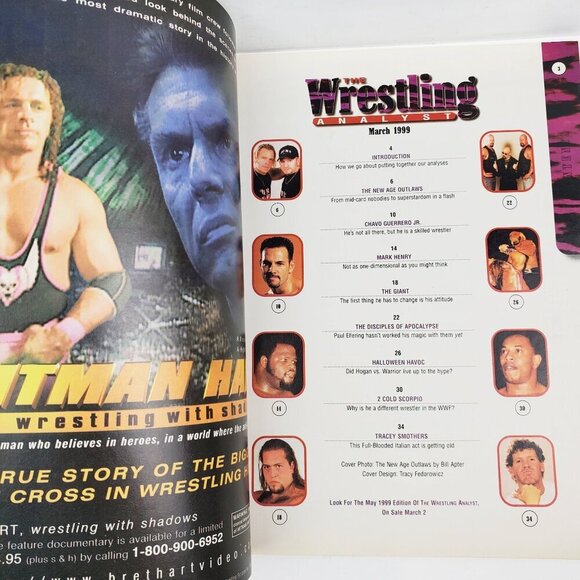 Wrestling Analyst Magazine New Age Outlaws Halloween Havoc Mar 1999 Unread Stock - Picture 4 of 8